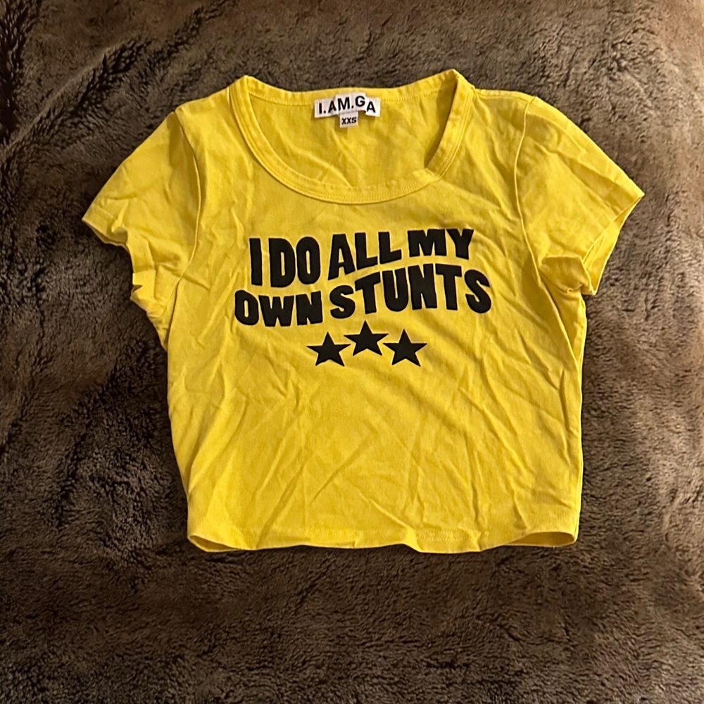 I.AM.GIA Kids Bright Yellow Stunt Tee